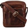 STILORD Jamie Borsa da Uomo in Pelle - Perfetta per Viaggi & Uso Quotidiano - Piccola Messenger Bag Vintage per iPad 9,7 Pollici - Moderna Borsa a Tracolla per Uomo Colore:florida - marrone
