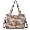 Angel Kiss - borsa da donna in pelle lavata 2 in 1, con zip nella parte superiore e tasche multiple; utilizzabile anche come borsa a tracolla - codice: 1193
