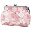 NOREN Borsa Gamaguchi, Made in Japan, (Retro Fiore di Matelasse), Pochette Pochette a mano, Modello Giapponese, Usa Tessuto kimono