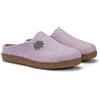 LE TIROLESI - Pantofola Merano in lana rigenerata, invernale e resistente - sottopiede estraibile - suola gomma antiscivolo - Made in Italy Taglia 39, Colore Rosa Antico