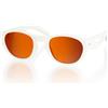 ARENA NINFA Occhiali da Sole Lifestyle, Montatura Flessibile e Leggera, Lente Antiurto e Protezione UV, Rivestimento Antiriflesso Idrofobico e Antistatico, Classe Ottica 3, Made in Italy - Gloss White