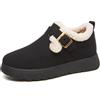 Alexis Leroy Pantofole Stivaletti Donna Invernali Calde Scarpe da Casa Indoor Outdoor Nero 38 EU