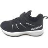 Istamax Scarpe Sportive per Bambini,Chiusura a Strappo,Nero e Bianco,Mesh Traspirante,Modello IMAA3805