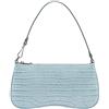 JW PEI Borsa a tracolla da donna in finta pelle con crocodile Purse Classic pochette, azzurro, Small