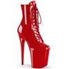 WDUDSUDUW Tacchi Alti Sexy da Donna, Stivali Bassi con Plateau A Spillo da 20 Cm, Scarpe da Pole Dance in Pelle Lucida