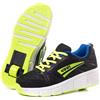 WOHS Scarpe da Ginnastica con Ruote retrattili Automatiche. Nero/Verde. Taglia 31