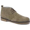 Evoga Scarpe Polacchine Uomo Class Scamosciate Pelle Nabuk Inglesine Casual (Fango, 43)
