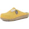 inblu Pantofole ECOFRIENDS Zoccoli Donna con Foglie, Pantofole con Suola e Tomaia da Materiale di Recupero, Giallo, 37
