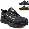 UOQC Scarpe Antinfortunistiche Uomo S1P ESD Antistatiche Scarpe da Lavoro | Antinfortunistica con Punta in Acciaio Donna EN ISO 20345, SR Antiscivolo,Leggere,Traspiranti,Comode