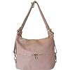 Bottega Carele Borsa Donna a spalla in vera pelle trasformabile in zaino made in italy
