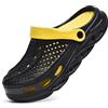GULAKY Zoccoli & Pantolette Uomo Scarpe da Giardino Scarpe Ortopediche Sandali Donna Estate Pantofole, nero/giallo, 36/37 EU