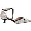 CAFèNOIR - Décolleté Bimateriale Con Incrocio, Da Donna, Colore Rosa/nero, Taglia 37
