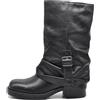 IF Stivali Stivaletti Da Donna Con Risvolto Fibbie Multiple Suola Carrarmato Platform Plateau K-08