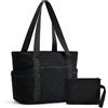 TORISKY Borsa Donna Grande Borsa Tracolla Borse Con Scomparti Cerniera Donna Tote per Viaggi e Lavoro 2 Pezzi Set(DSB002-Black)