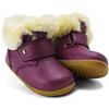 Bobux Step Up Desert Arctic Lamb Shearling + Merino Fleece Lining Boot - Primi Passi - Uno Stivale in pelle con suola flessibile, Boysenberry, 19 EU