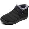 POPOTI Stivaletti Donna,Popoti Stivali Inverno Caldo Neve Stivaletti Imbottiti di Unisex Impermeabile Appartamenti Stivaletti Antiscivolo Casual Camminate All'aperto (Nero, 43 EU)