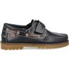 PAYMA Scarpe da Barca Uomo Donna in Pelle Marroni Strappo Casual Suola Gomma