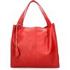 Gave Lux Borsa a Spalla Donna in Vera Pelle Rossa Made in Italy Elegante e Capiente