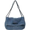 Farcauo Borsa a tracolla in denim retrò Borsa tote in denim azzurro Portafoglio da donna capiente