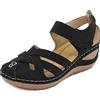 Uwdiohq Scarpe Comode Donna Chiuse Nuove Baotou Sandali Antiscivolo Di Grandi Dimensioni Zeppe Da Sutura Per Auto (Black, 39) Camminata Estive Neri Trekking Tacco Cuoio Rosa Sandalo Nero
