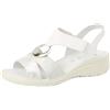 ENVAL SOFT D.charlotte Enval, Sandali con zeppa Donna, Bianco, 37 EU