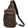 newsbirds Borsa Tracolla Vera Pelle Uomo, Zaino Monospalla, Pacco Petto, Borsello a Spalla, Borse a Zainetto Crossbody Messaggero