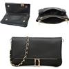 DEERWORD Borsa Donna Tracolla Borsetta Piccola Firmata Borsa A Tracolla Borsa Pieghevole Borsetta Pelle Con Tracolla Regolabile Comodo E Leggero Piccolo Portafoglio PU pelle 79101 1 pz Nero V1