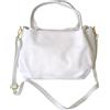 Bottega Carele Borsetta Donna a mano/tracolla in vera pelle BC107 (bianco). 25cm*20cm*13cm Made in Italy