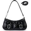 Aulenge Borsa a Mano Donna Piccola Y2K Borsa a Mano Donna Vintage | Materiale PU, Stile Y2K, Streetstyle, Borsa per Festa e Matrimonio