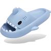 INMINPIN Ciabatte Squalo Estive Donna Uomo Pantofole da bagno Comode Ciabatta da Doccia Antiscivolo Sandali da Spiaggia e Piscina a Punta Aperta Shark Slides Slippers, Blu, 40/41 EU