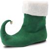 MODSGUE Scarpe e stivali natalizi per adulti, pantofole da elfo, da uomo e da donna, per Halloween, Natale, carnevale, tinta unita, comode