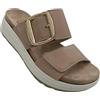 Dr. Scholl's Scholl, Scarpa Aperta Donna, Doppia Fascia a Strappo (Beige/Nudo, Taglia Unica, Sistema Taglie Calzature EU, Adulto, Numero, Media, 35)