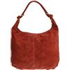 Girly Handbags Borsa a tracolla da donna in vera pelle scamosciata italiana