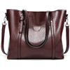DEERWORD Donna Borse a Spalla Borsa a Tracolla Elegante Grandi Firmate Marca Mano Antifurto PU pelle 5399 1 pz caffè