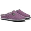 LE TIROLESI - Pantofola Tirol in lana REWOOLY® con infilatura, sottopiede estraibile e fondo in feltro - Made in Italy Taglia 38, Colore Lavanda