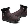 POPOTI Stivaletti Donna, Popoti Stivali Inverno Caldo Neve Stivaletti Imbottiti di Cotone Appartamenti Stivaletti Antiscivolo Cerniera Casual Camminate All'aperto (Cafe-1, 40)