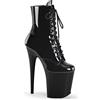 WDUDSUDUW Tacchi Alti Sexy da Donna, Stivali Bassi con Plateau A Spillo da 20 Cm, Scarpe da Pole Dance in Pelle Lucida