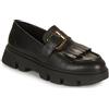 Geox Girl's D Vilde C Moccasin, Nero, 40 EU