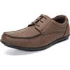 Allthemen Scarpe Uomo Stringate Basse Leggero Mocassini Classiche Moderne Sneaker Tinta Unita Derby caffè 42