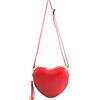 modamoda de T267 Borsa a tracolla da donna in pelle a forma di cuore, made in Italy
