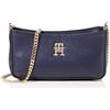 Tommy Hilfiger Borsa a Tracolla Donna TH Timeless Chain Crossover Piccola, Blu (Space Blue), Taglia Unica