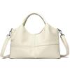 BUKESIYI Donna Borse a Tracoll Borsa a Mano Elegante Borse a Spalla 2025 PU Pelle IT77379 Bianco