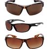 Mass Vision 'The Elites' 3 paia di occhiali da sole bifocali da lettura bifocali unisex più popolari con lenti HD, Tartaruga/Ambra ad alta definizione