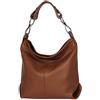 AMBRA Moda GL033 - Borsa a spalla da donna in vera pelle italiana, borsa a tracolla, borsa a mano da donna