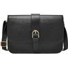 Fossil Zoey borsa donna, grande Borsa crossbody in pelle nera, l : 25,4 cm, l : 7,6 cm, h : 17,8 cm, ZB1935001