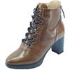 Nero Giardini I205021D Manolete Cuoio Tronchetti Tecnici per Donna in Pelle con Lampo e Lacci (Taglia 40)