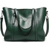 DEERWORD Donna Borse a Spalla Borsa a Tracolla Elegante Grandi Firmate Marca Mano Antifurto PU pelle 5399 1 pz Verde