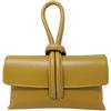 Chicca Borse Borsetta Pochette da Donna in Pelle Dollaro (Senape)