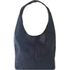 Bottega Carele Borsa Donna a spalla in vera pelle made in Italy (blu)