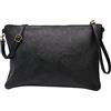 SH Leder Clara G396 - Borsa a tracolla in vera pelle, stile vintage, misura media, 33 x 22 cm